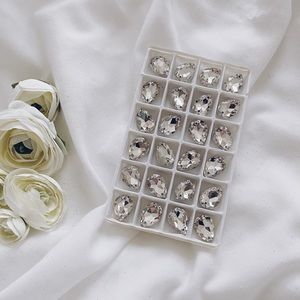Sew on rhinestones > tear drop rhinestone
